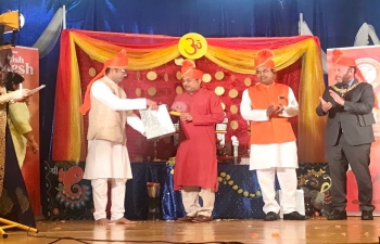 Ganesh Chaturthi celebration organised by Scottish Association of Marathi Regional Art and Traditions, Scotland on 12 September 2021