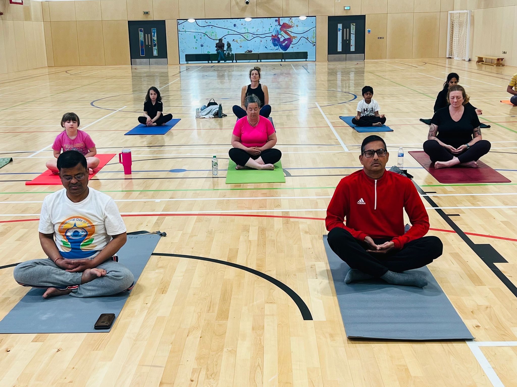 Celebrated International Day of Yoga at Winchburgh Sport and Wellbeing Hub in association with Winchburgh Community Development Trust.