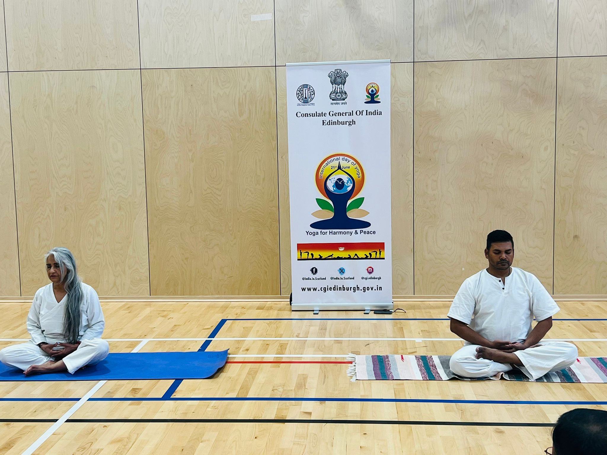 Celebrated International Day of Yoga at Winchburgh Sport and Wellbeing Hub in association with Winchburgh Community Development Trust.