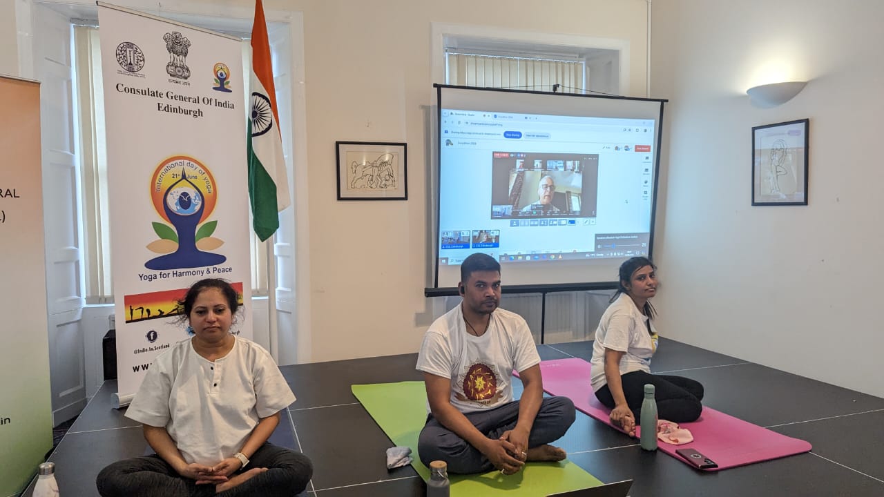 Celebrated International Yoga Day with an online yoga session in association with Suryaathon on 16 June 2024