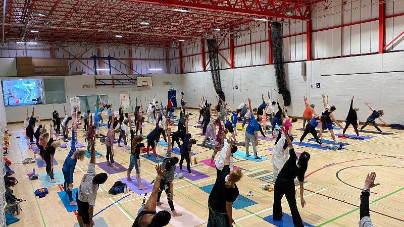 Celebrated International Day Of Yoga at Aberdeen