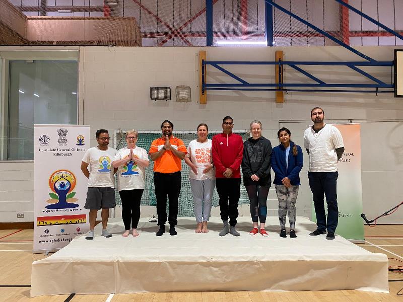 Celebrated International Day Of Yoga at Aberdeen