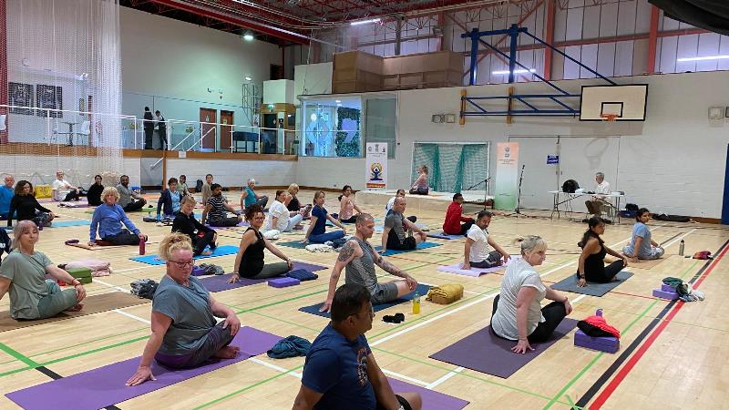 Celebrated International Day Of Yoga at Aberdeen