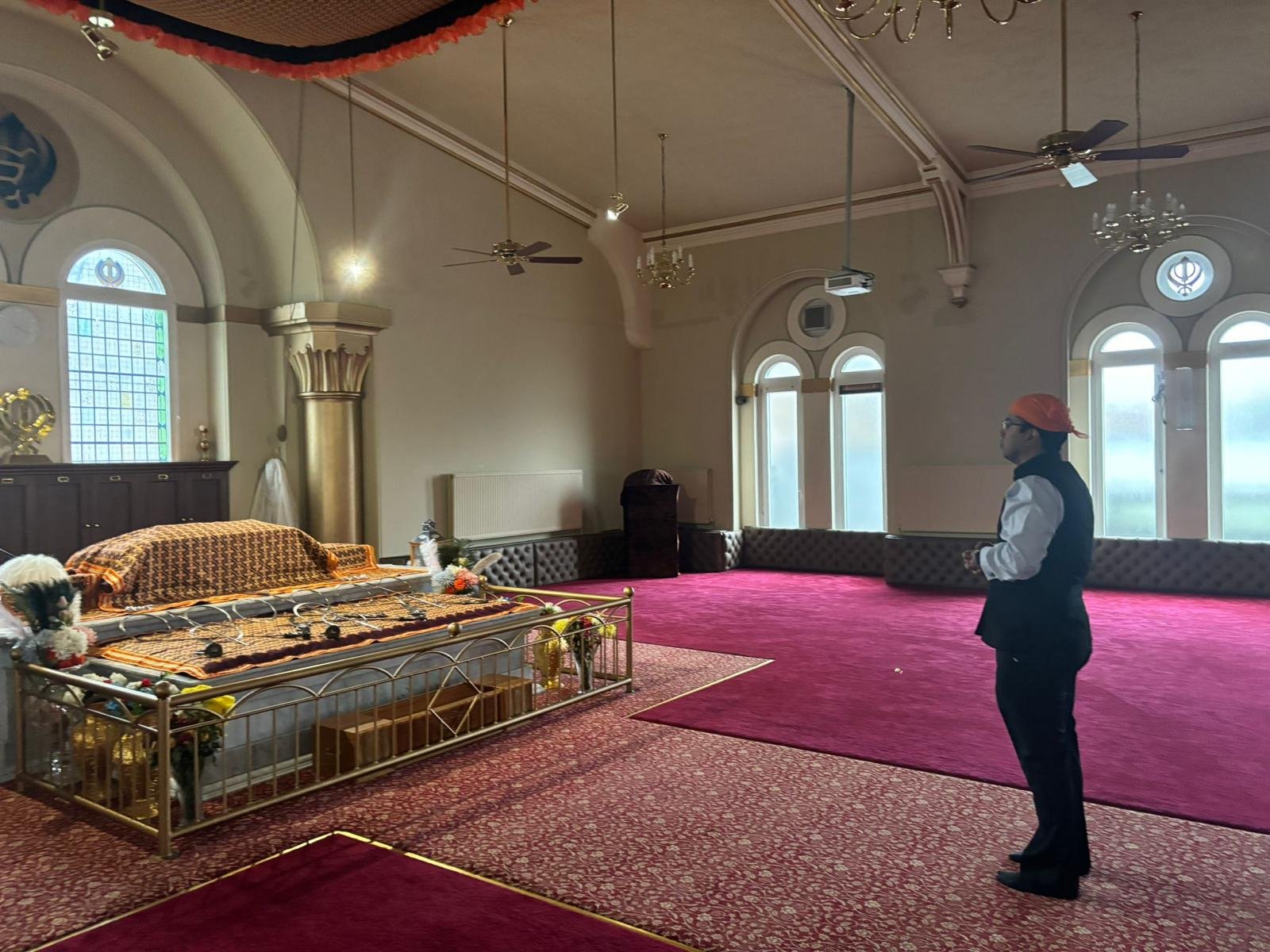 CG visited Gurdwara in Edinburgh