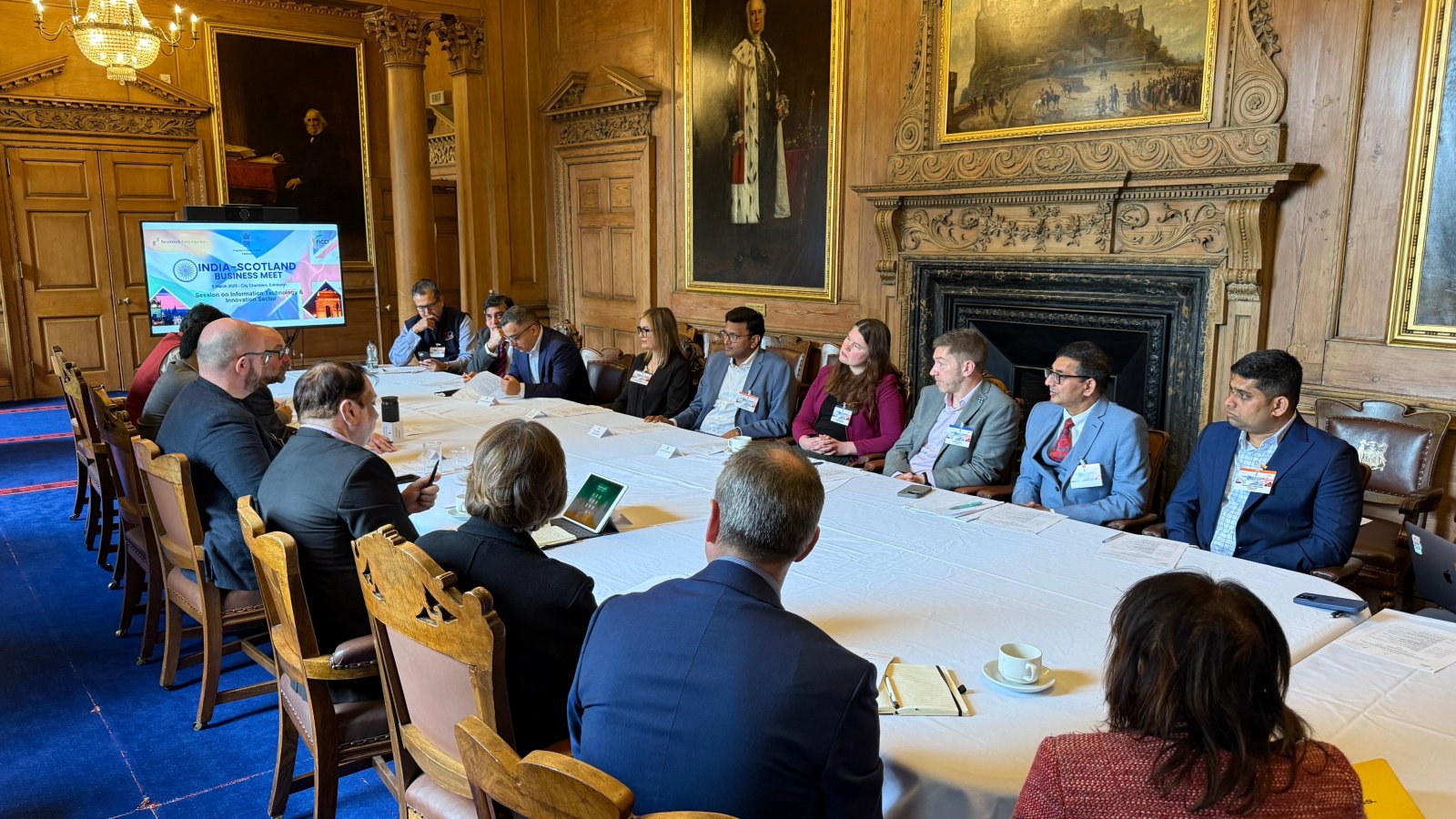 India-Scotland IT, Research and Innovation Round-table was organised at the India-Scotland Business Meet!