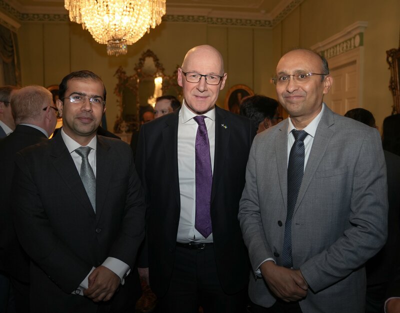 Secretary of Department of Biotechnology, India met the First Minister of Scotland during the reception hosted at the Bute House for the business delegation.