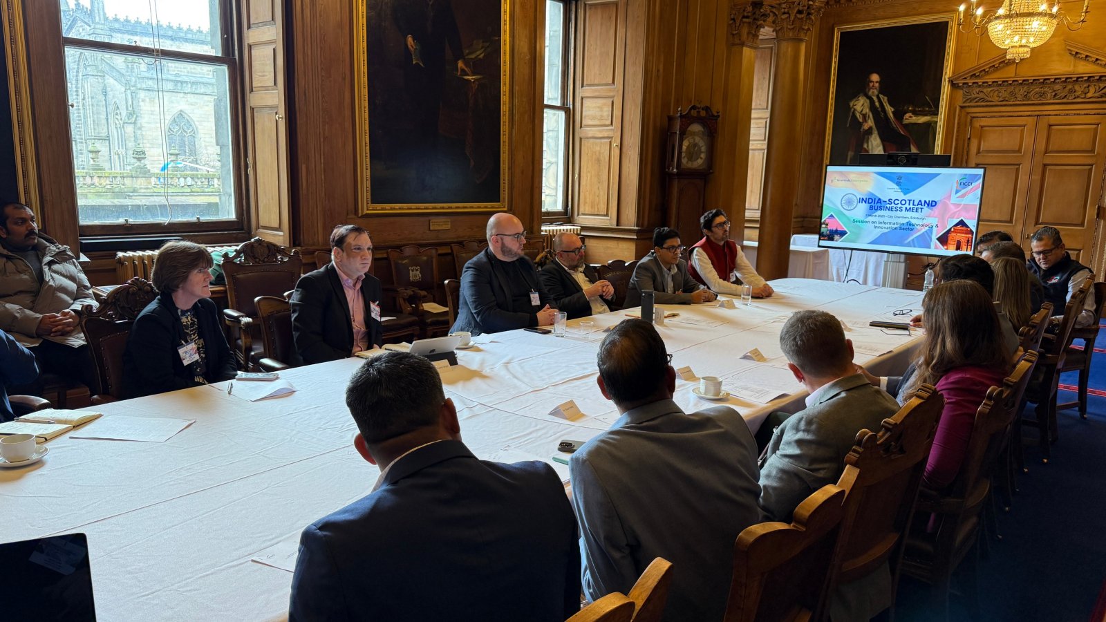 India-Scotland IT, Research and Innovation Round-table was organised at the India-Scotland Business Meet!