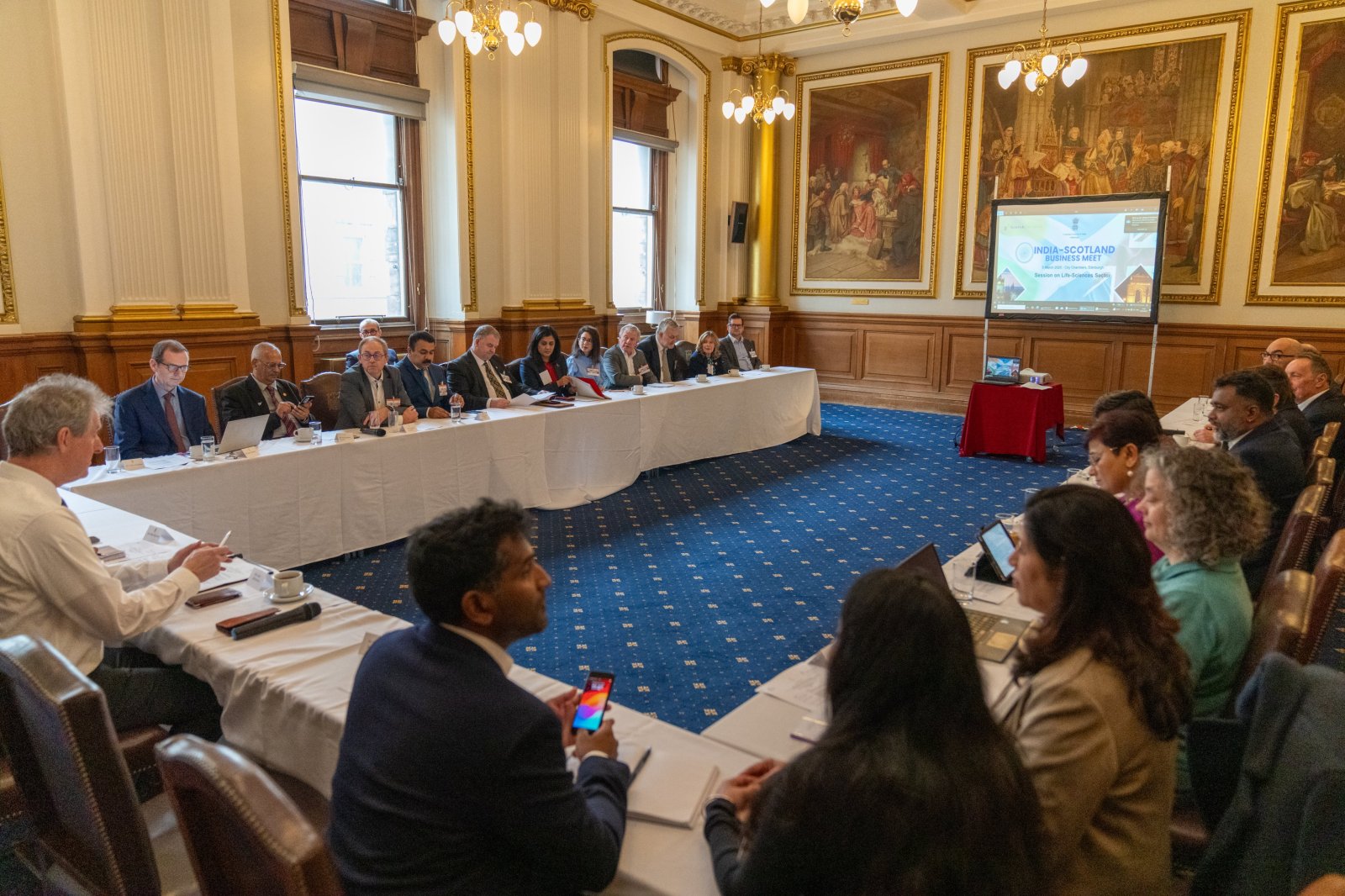 India-Scotland Life Sciences Round-table was organised at the India-Scotland Business Meet.