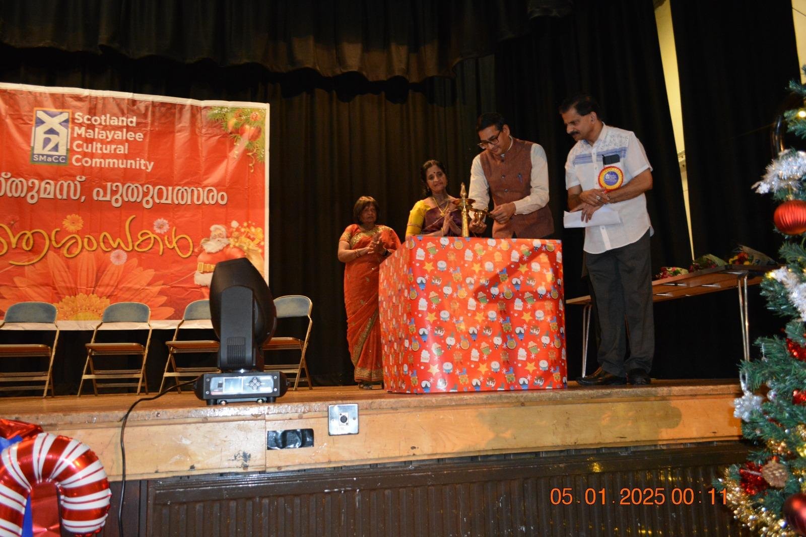 Consul attended the Scotland’s Malayalee Cultural Community's Christmas and New Year Celebration