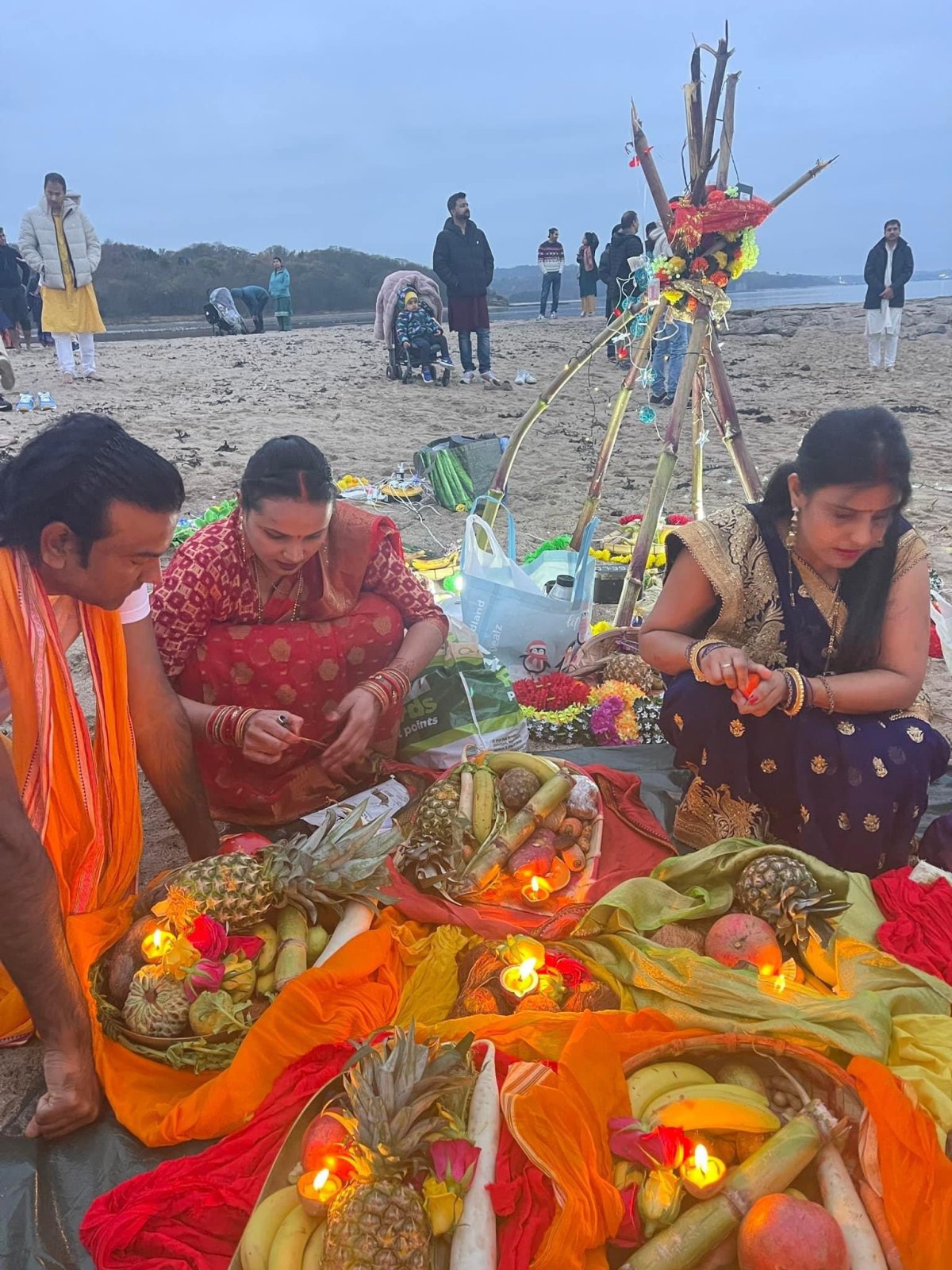 Consul General joined the Chhath Puja celebrations at the Edinburgh Hindu Mandir